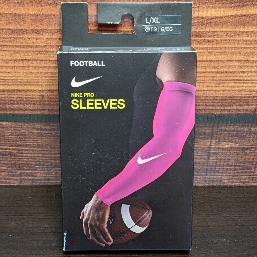 Nike Pro Dri Fit Compression Football Arm Sleeves Men's L/XL BCA Fuchsia Pink